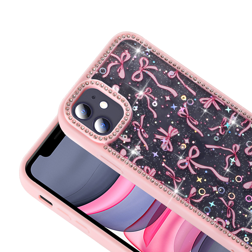 Apple iPhone 11 Case Stone and Glitter Design Zore Azra Cover - 10