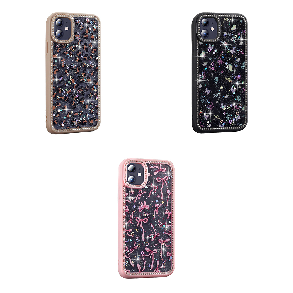 Apple iPhone 11 Case Stone and Glitter Design Zore Azra Cover - 11
