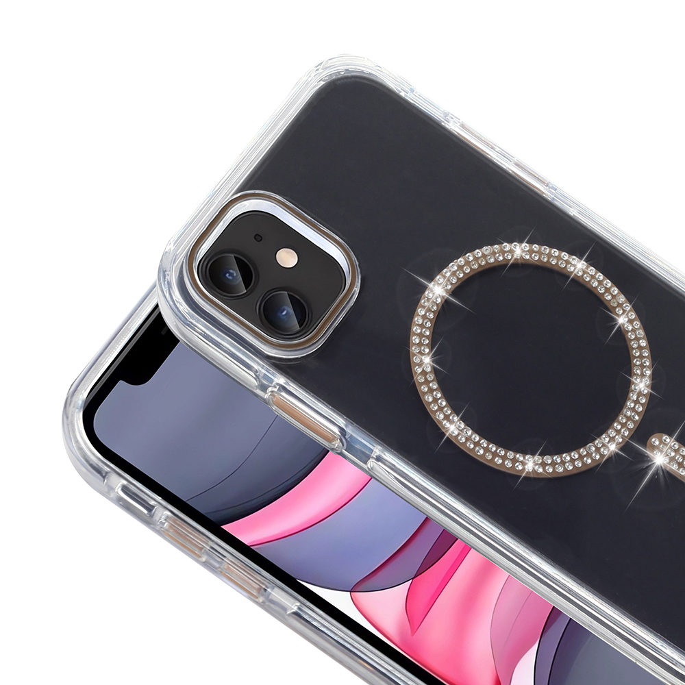 Apple iPhone 11 Case Stone Design M-safe Charging Feature Zore Koment Silicone Cover - 4