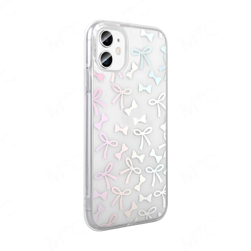 Apple iPhone 11 Case Transparent Figured Zore Folk Hard Cover - 11