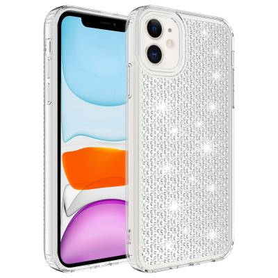 Apple iPhone 11 Case With Airbag Shiny Design Zore Snow Cover Colorless