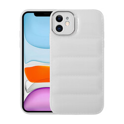 Apple iPhone 11 Case With Camera Protection Glossy Airbag Zore Galya Cover White