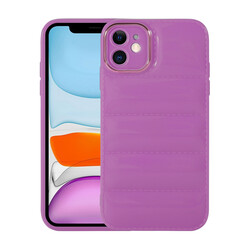 Apple iPhone 11 Case With Camera Protection Glossy Airbag Zore Galya Cover Purple