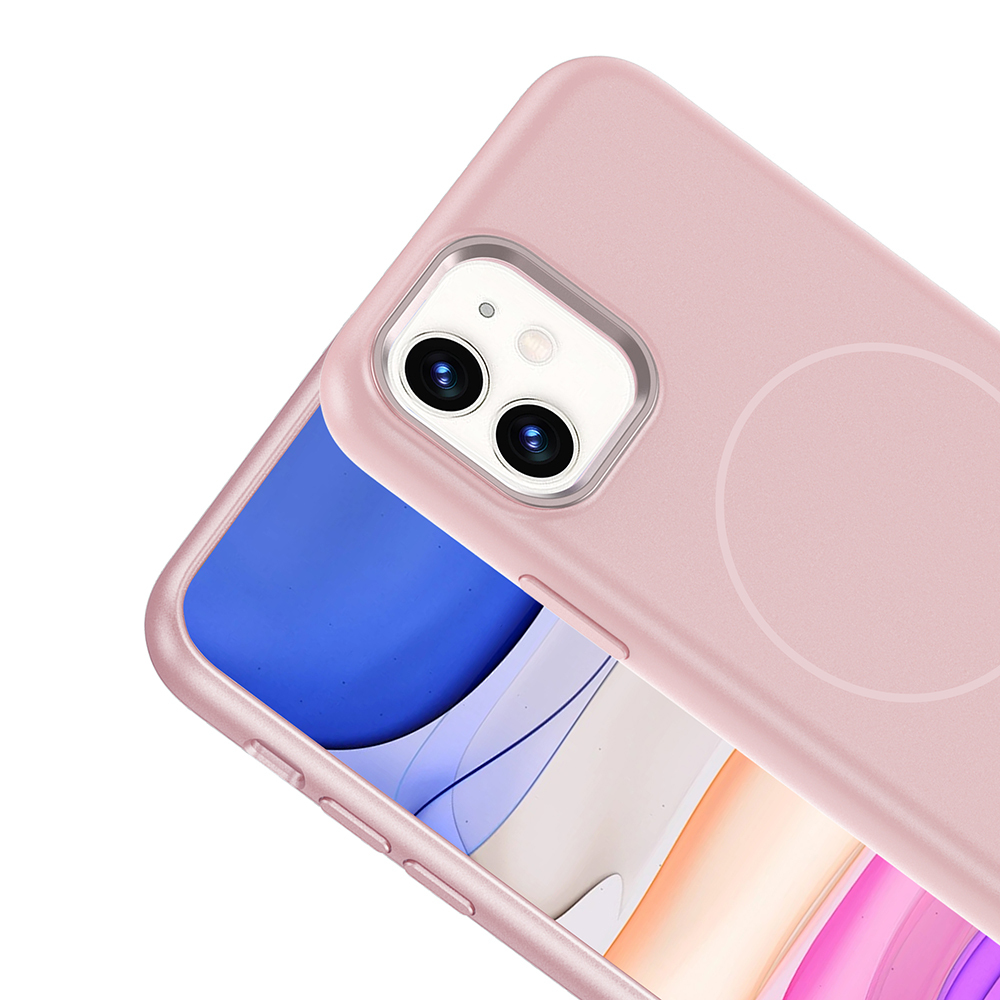 Apple iPhone 11 Case with M-Safe Charging Feature, Metal Camera Frame, Zore Edi Silicone Cover - 20