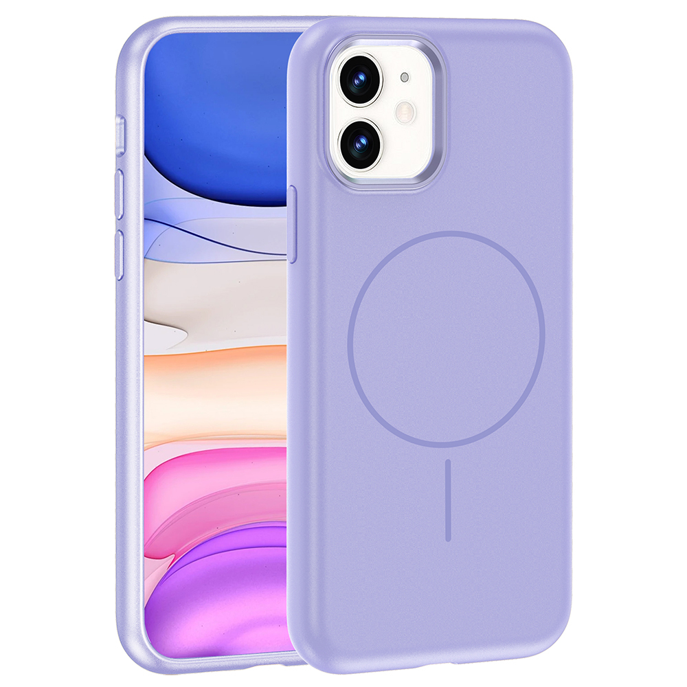Apple iPhone 11 Case with M-Safe Charging Feature, Metal Camera Frame, Zore Edi Silicone Cover - 8