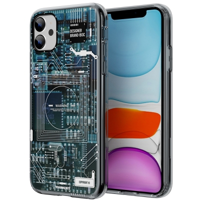 Apple iPhone 11 Case YoungKit Technology Series Cover Blue