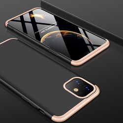 Apple iPhone 11 Case Zore Ays Cover Siyah-Gold