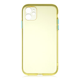 Apple iPhone 11 Case Zore Bistro Cover Yellow