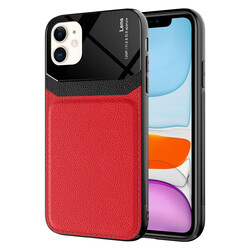 Apple iPhone 11 Case ​Zore Emiks Cover Red