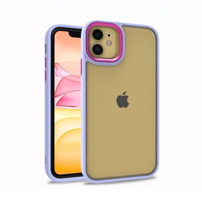 Apple iPhone 11 Case Zore Flora Cover Lila