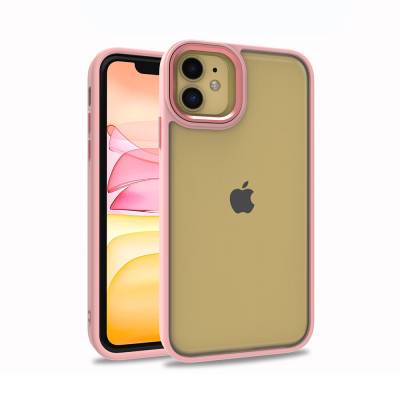 Apple iPhone 11 Case Zore Flora Cover Rose Gold