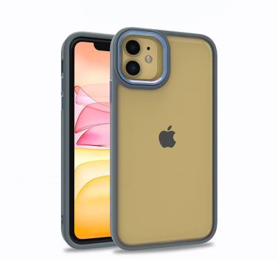 Apple iPhone 11 Case Zore Flora Cover Sierra Mavi