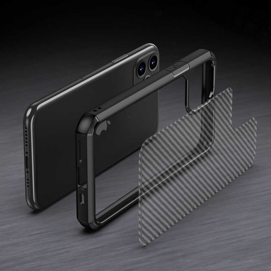 Apple iPhone 11 Case Zore İnoks Cover - 3