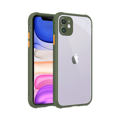 Apple iPhone 11 Case ​​Zore Kaff Cover Açık Yeşil