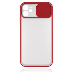 Apple iPhone 11 Case Zore Lensi Cover Red