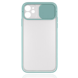 Apple iPhone 11 Case Zore Lensi Cover Turquoise