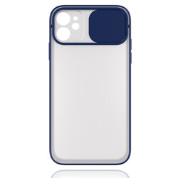 Apple iPhone 11 Case Zore Lensi Cover Navy blue