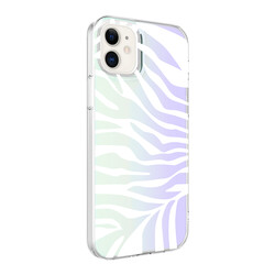 Apple iPhone 11 Case Zore M-Blue Patterned Cover Zebra No1