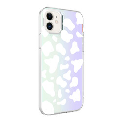 Apple iPhone 11 Case Zore M-Blue Patterned Cover Cow No2