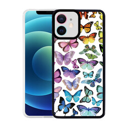 Apple iPhone 11 Case Zore M-Fit Patterned Cover Butterfly No3