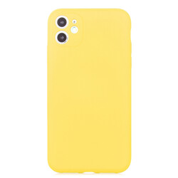 Apple iPhone 11 Case Zore Mara Cover Yellow