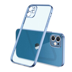 Apple iPhone 11 Case Zore Matte Gbox Cover Blue