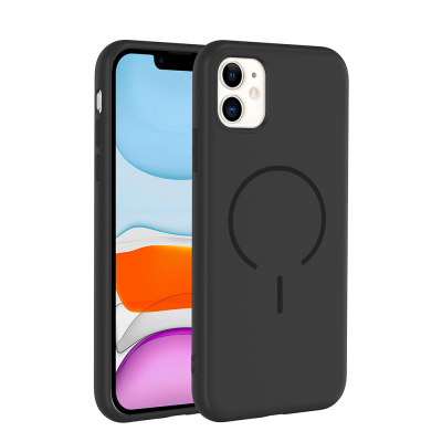 Apple iPhone 11 Case Zore Meta Cover with M-safe Charging Feature Black