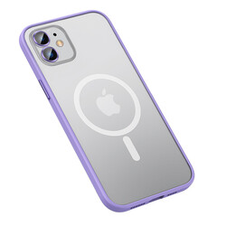 Apple iPhone 11 Case Zore Mokka Wireless Cover Lila