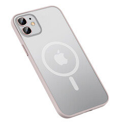 Apple iPhone 11 Case Zore Mokka Wireless Cover Rose Gold