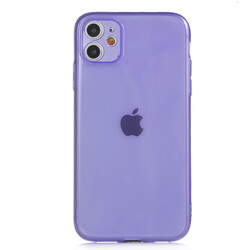 Apple iPhone 11 Case Zore Mun Silicon Purple