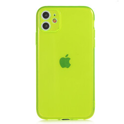 Apple iPhone 11 Case Zore Mun Silicon Yellow