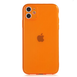 Apple iPhone 11 Case Zore Mun Silicon Orange