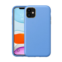 Apple iPhone 11 Case Zore Natura Cover Blue