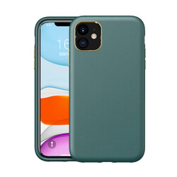 Apple iPhone 11 Case Zore Natura Cover Green