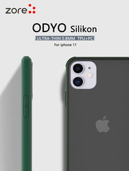 Apple iPhone 11 Case Zore Odyo Silicon Dark Green