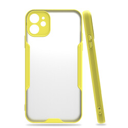 Apple iPhone 11 Case Zore Parfe Cover Yellow