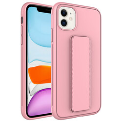 Apple iPhone 11 Case Zore Qstand Cover Pink