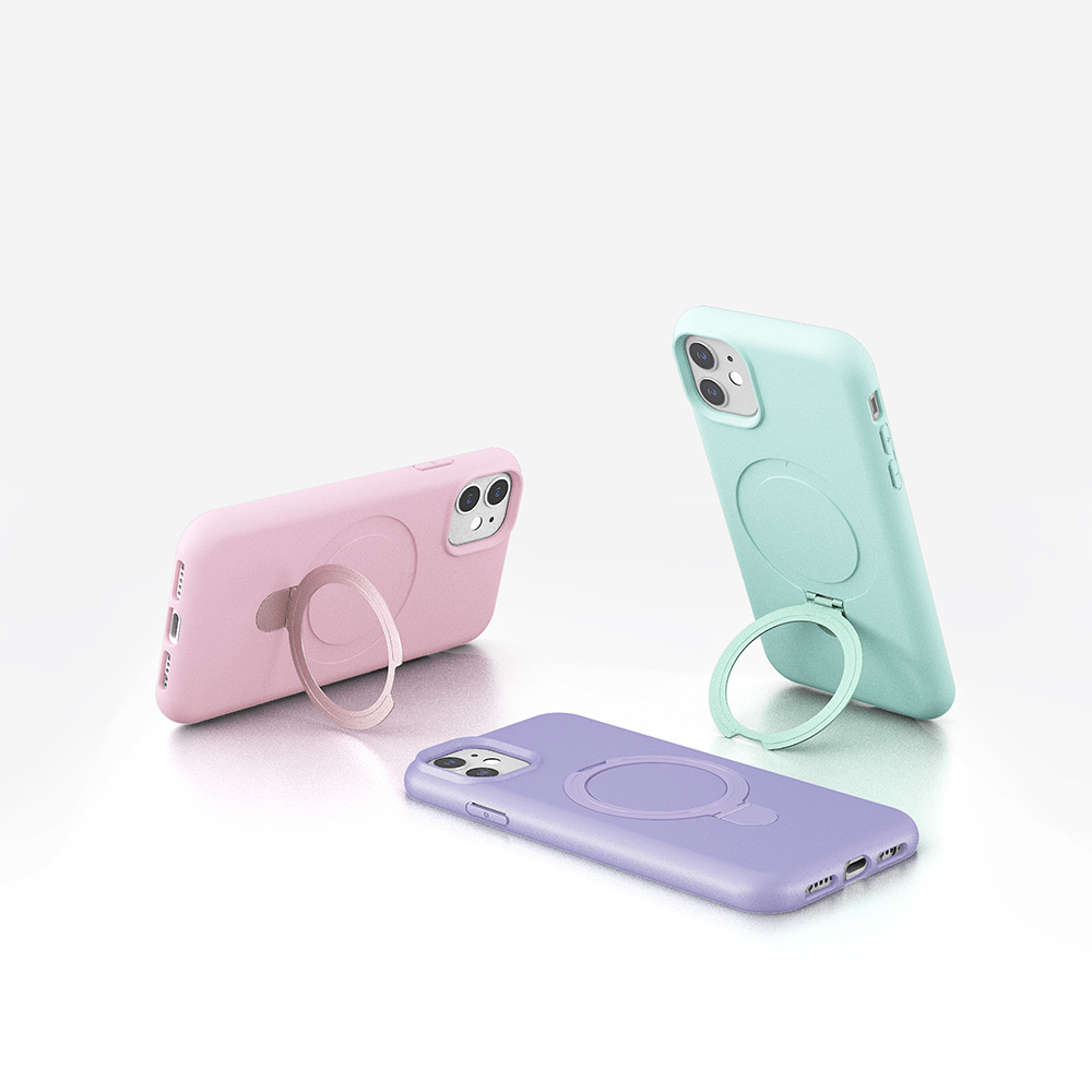Apple iPhone 11 Case Zore Samara Cover with M-safe Charging Stand - 8