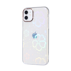 Apple iPhone 11 Case Zore Sidney Patterned Hard Cover Flower No3