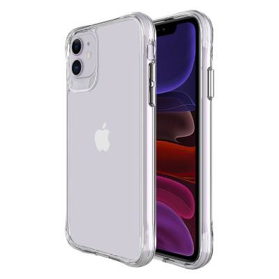 Apple iPhone 11 Case Zore Transparent Ultra Thin Airbag Design Okka Cover Colorless