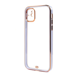 Apple iPhone 11 Case Zore Voit Clear Cover Lila