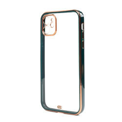 Apple iPhone 11 Case Zore Voit Clear Cover Dark Green