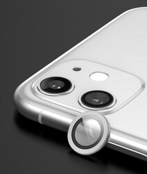 Apple iPhone 11 CL-02 Kamera Lens Koruyucu Gümüş