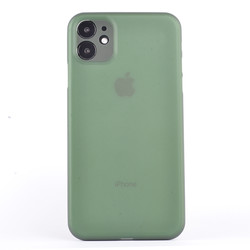 Apple iPhone 11 Kılıf Zore 1.Kalite PP Silikon Yeşil