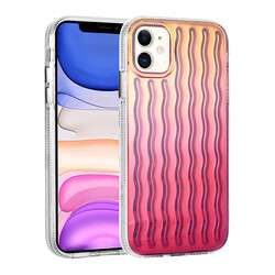 Apple iPhone 11 Kılıf Case Embossed Wave Design Silicone Zore Ismira Cover NO8