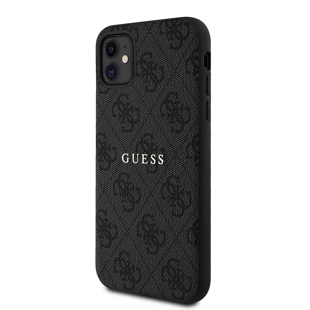 Apple iPhone 11 Kılıf Guess Orjinal Lisanslı 4G Desen Yazı Logolu Kapak - 4