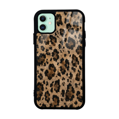 Apple iPhone 11 Kılıf Kamera Korumalı Desenli Zore Lusi Kapak Kahve Leopar