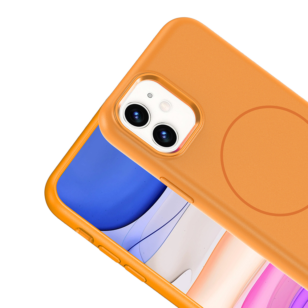 Apple iPhone 11 Kılıf M-Safe Şarj Özellikli Metal Kamera Çerçeveli Zore Edi Silikon Kapak - 17