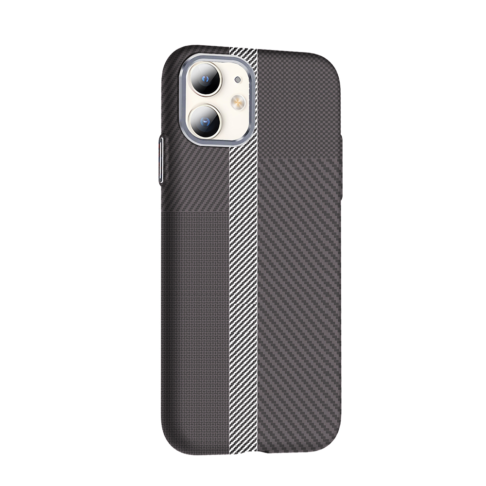 Apple iPhone 11 Kılıf M-safe Şarj Özellikli Karbon Fiber Görünümlü Zore Gros Kapak - 10