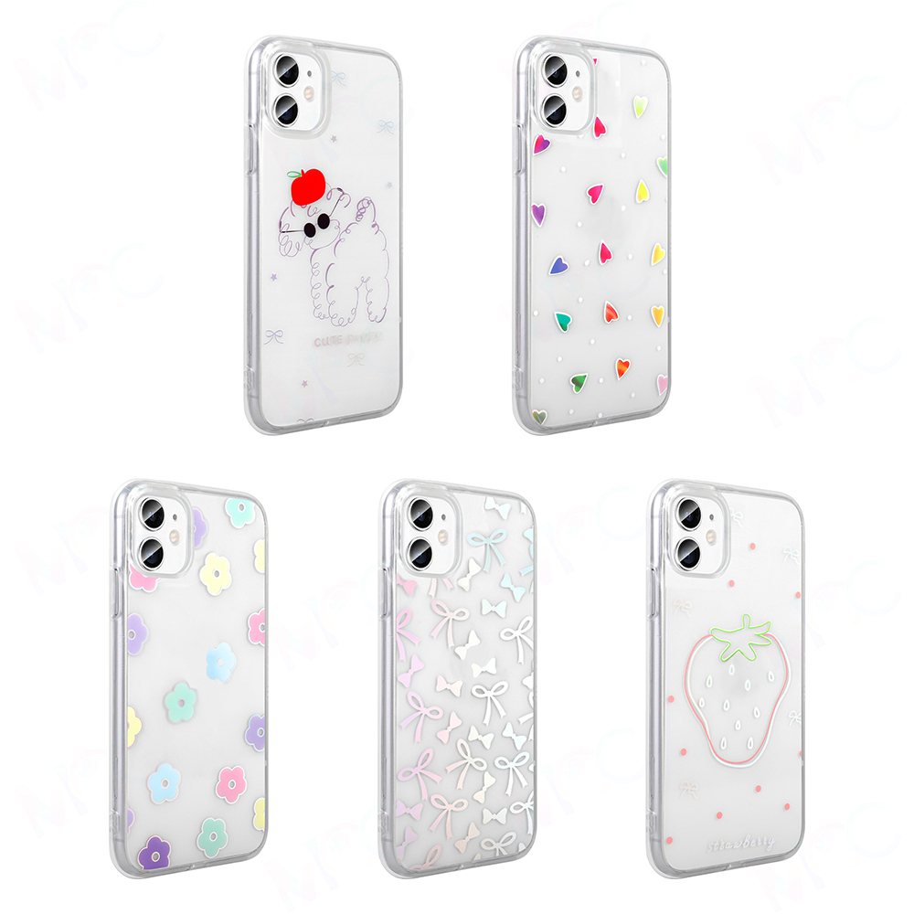 Apple iPhone 11 Kılıf Şeffaf Figürlü Zore Folk Sert Kapak - 17